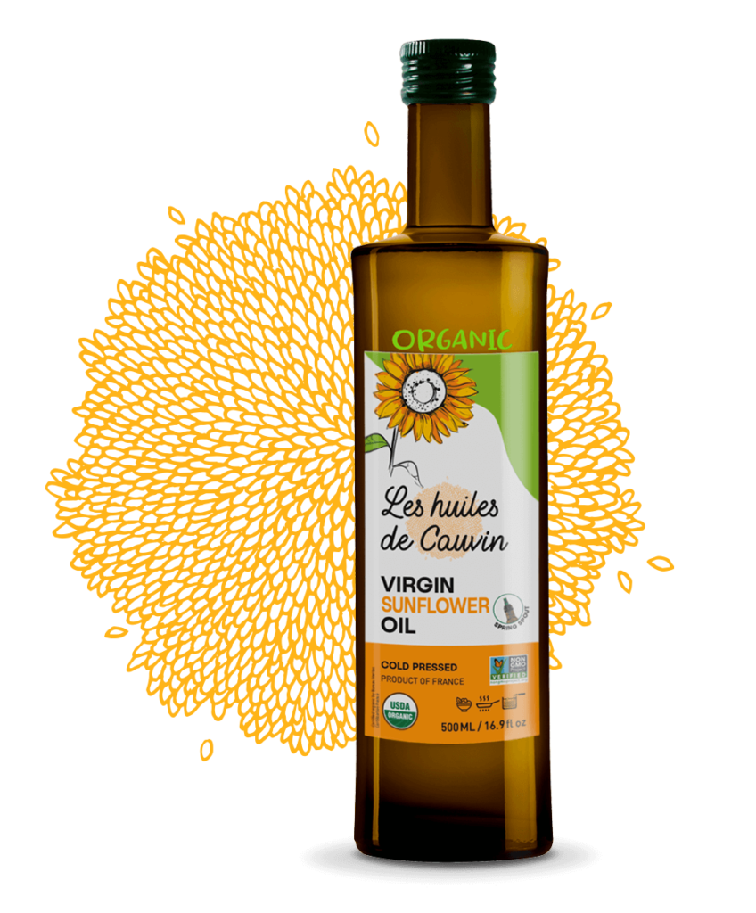 Virgin Sunflower Oil Huile Cauvin